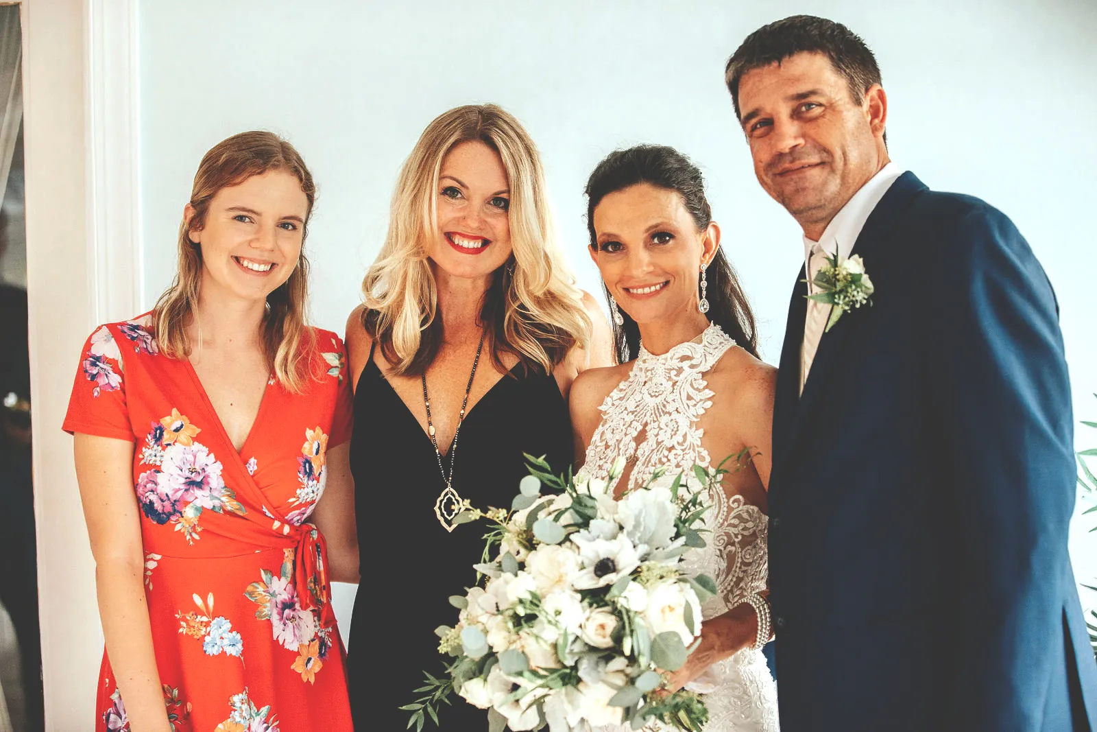 Amy and Julia of JuJu Lee Events with a bride and groom