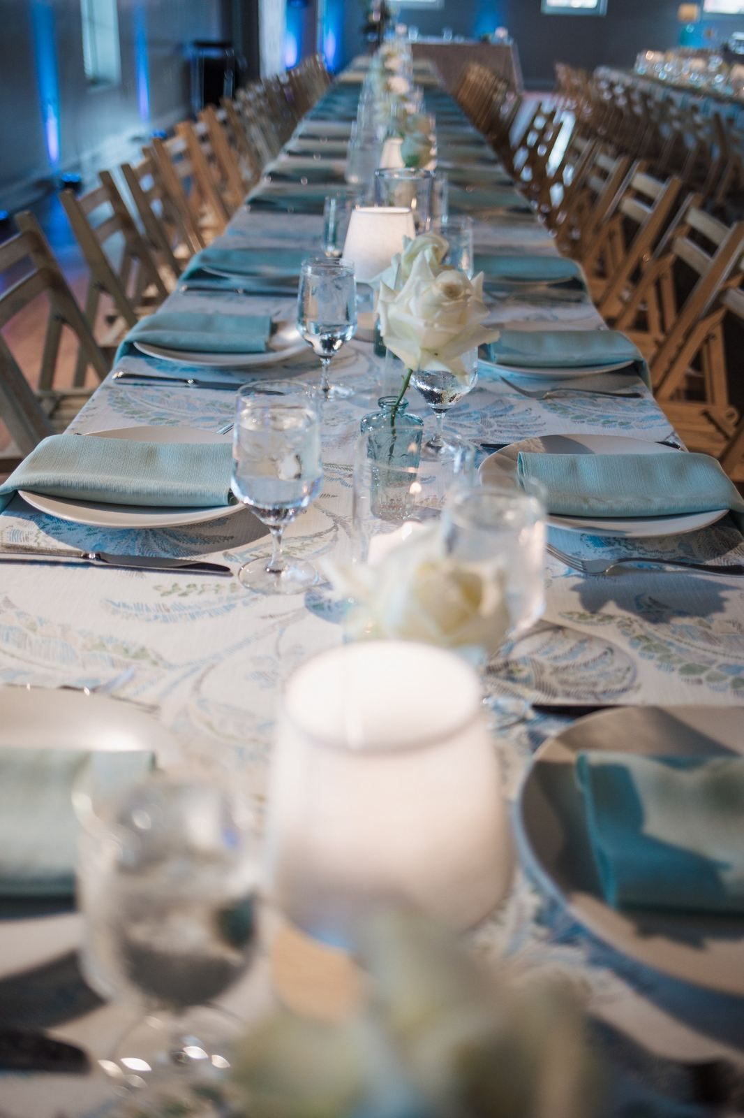 Elegant JuJu Lee reception tablescape